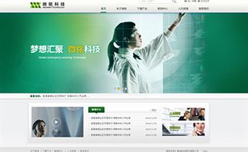 自貢黑羽網(wǎng)絡網(wǎng)頁制作案例-廣東微銘科技股份有限公司